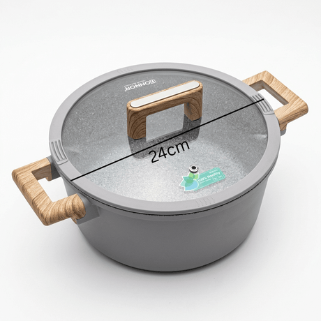 Donnor Cast Aluminium Casserole 24 CM Granite Coating - Al Kabayel Discount CentreDonnor Cast Aluminium Casserole 24 CM Granite CoatingCasserolesDONNORAl Kabayel Discount Centre