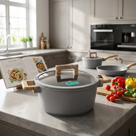 Donnor Cast Aluminium Casserole 24 CM Granite Coating - Al Kabayel Discount CentreDonnor Cast Aluminium Casserole 24 CM Granite CoatingCasserolesDONNORAl Kabayel Discount Centre