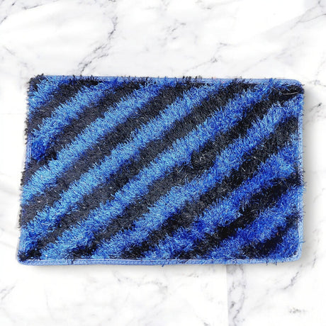 Door Mat Soft Absorbent Floor Mat Kitchen Bathroom Rug, Entrance Entryway Rug,Anti Slip Mat Outside Inside Blue & Black Color 40X60CM - Al Kabayel Discount CentreDoor Mat Soft Absorbent Floor Mat Kitchen Bathroom Rug, Entrance Entryway Rug,Anti Slip Mat Outside Inside Blue & Black Color 40X60CMDoormatsAKDCAl Kabayel Discount Centre