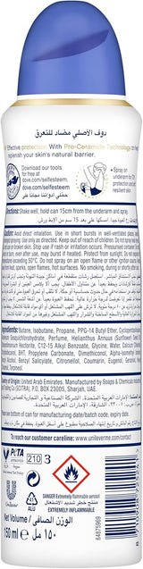 Dove Advanced Care, Antiperspirant Deodorant Spray, Original, 72H Sweat & Odor Protection & Moisturizes with Pro - Ceramide Technology - 150ML - Al Kabayel Discount CentreDove Advanced Care, Antiperspirant Deodorant Spray, Original, 72H Sweat & Odor Protection & Moisturizes with Pro - Ceramide Technology - 150MLBody Mists & SpraysDOVEAl Kabayel Discount Centre