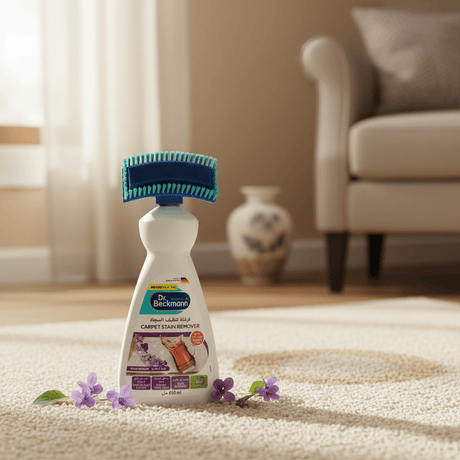 Dr. Beckmann Carpet Stain Remover with Brush – Violet Blossom - 650ml - Al Kabayel Discount CentreDr. Beckmann Carpet Stain Remover with Brush – Violet Blossom - 650mlLaundry CareDR. BECKMANNAl Kabayel Discount Centre