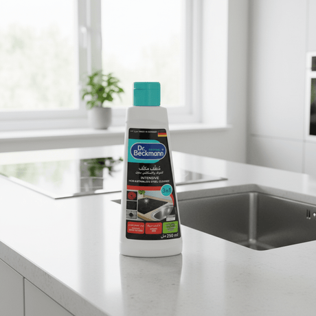 Dr. Beckmann Intensive Hob & Stainless Steel Cleaner - 250ml - Al Kabayel Discount CentreDr. Beckmann Intensive Hob & Stainless Steel Cleaner - 250mlHousehold CleaningDRBECKMANNAl Kabayel Discount Centre