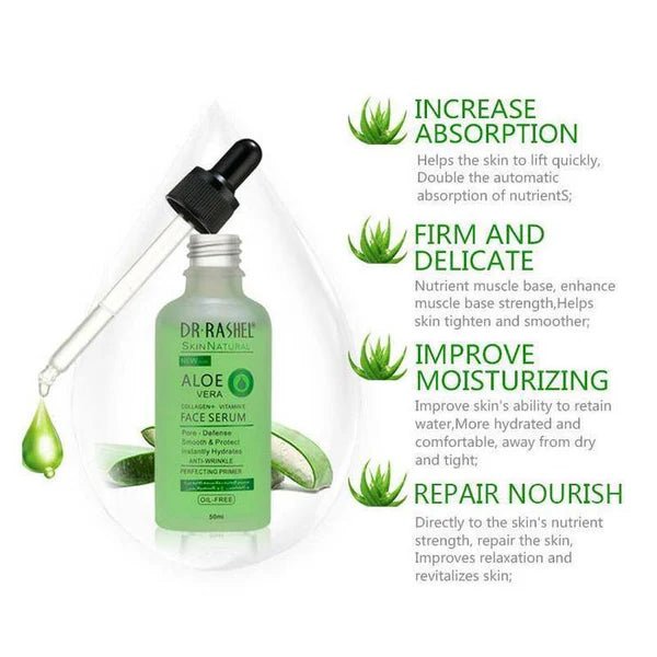 Dr. Rashel Aloe Vera Collagen+Vitamin E Face Serum Perfecting Primer 50ml - Al Kabayel Discount CentreDr. Rashel Aloe Vera Collagen+Vitamin E Face Serum Perfecting Primer 50mlSkin CareDR RASHELAl Kabayel Discount Centre
