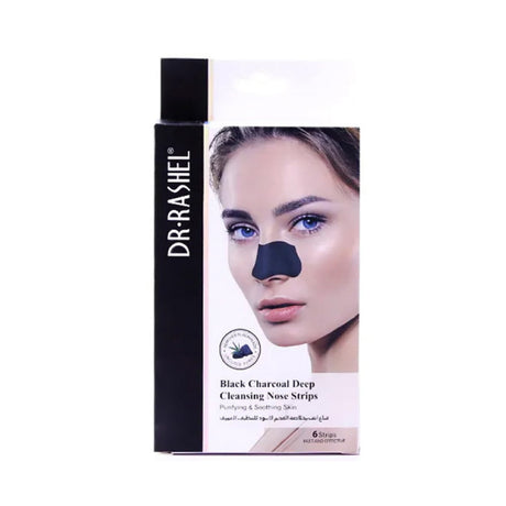 Dr. Rashel Black Charcoal Deep Cleansing Nose Strips 6 Pcs - Al Kabayel Discount CentreDr. Rashel Black Charcoal Deep Cleansing Nose Strips 6 PcsSkin CareDR RASHELAl Kabayel Discount Centre