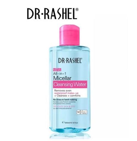 Dr. Rashel Micellar Water Cleanser and Makeup Remover 300ml Blue - Al Kabayel Discount CentreDr. Rashel Micellar Water Cleanser and Makeup Remover 300ml BlueSkin CareDR RASHELAl Kabayel Discount Centre