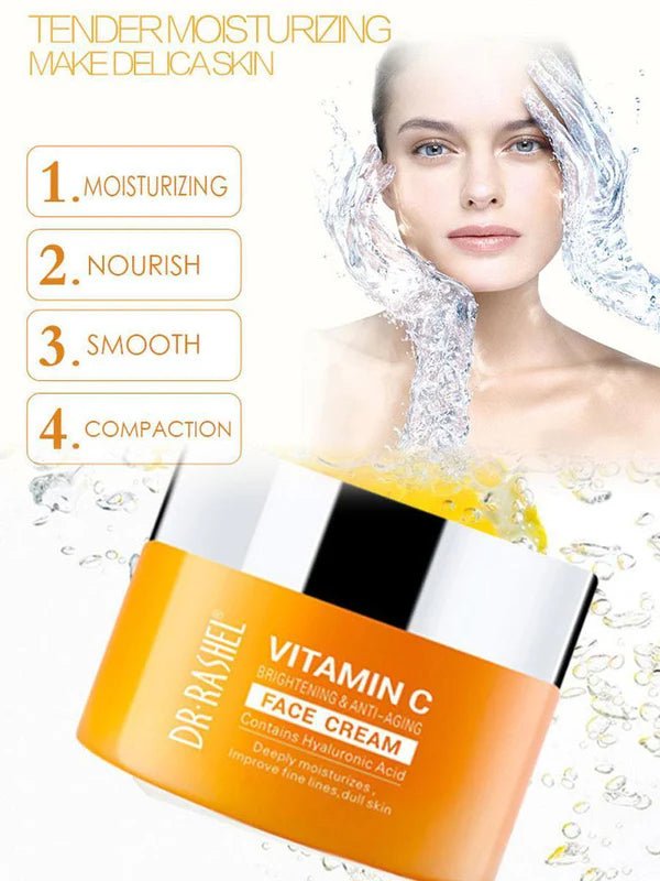 DR RASHEL Vitamin C Brightening & Anti Aging Face Cream - Al Kabayel Discount CentreDR RASHEL Vitamin C Brightening & Anti Aging Face CreamSkin CareDR RASHELAl Kabayel Discount Centre