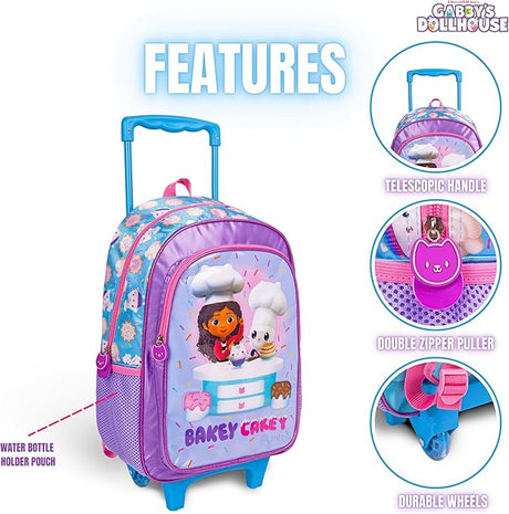 DreamWorks Gabby's Dollhouse 3 - in - 1 School Set Includes 16" Trolley Bag, Lunch Bag, Pencil Case - Al Kabayel Discount CentreDreamWorks Gabby's Dollhouse 3 - in - 1 School Set Includes 16" Trolley Bag, Lunch Bag, Pencil CaseSchool BagsDreamWorksAl Kabayel Discount Centre