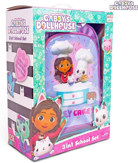 DreamWorks Gabby's Dollhouse 3 - in - 1 School Set Includes 16" Trolley Bag, Lunch Bag, Pencil Case - Al Kabayel Discount CentreDreamWorks Gabby's Dollhouse 3 - in - 1 School Set Includes 16" Trolley Bag, Lunch Bag, Pencil CaseSchool BagsDreamWorksAl Kabayel Discount Centre