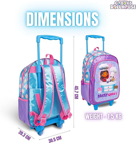 DreamWorks Gabby's Dollhouse 3 - in - 1 School Set Includes 16" Trolley Bag, Lunch Bag, Pencil Case - Al Kabayel Discount CentreDreamWorks Gabby's Dollhouse 3 - in - 1 School Set Includes 16" Trolley Bag, Lunch Bag, Pencil CaseSchool BagsDreamWorksAl Kabayel Discount Centre
