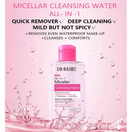 Dr.Rashel All - In - 1 Micellar Cleansing Water 100ml - Al Kabayel Discount CentreDr.Rashel All - In - 1 Micellar Cleansing Water 100mlSkin CareDR RASHELAl Kabayel Discount Centre