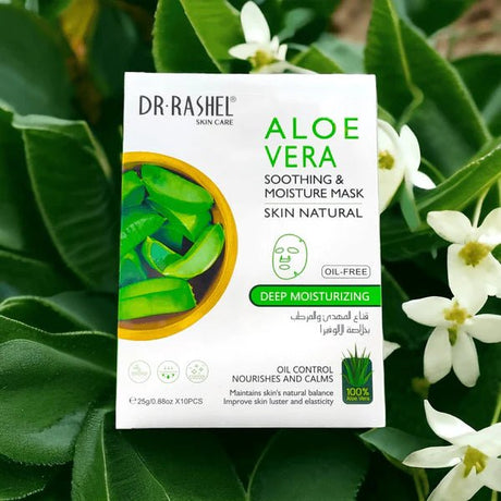 Dr.Rashel Aloe Vera Soothing & Moisture Mask Sheet - 10Pcs 25g - Al Kabayel Discount CentreDr.Rashel Aloe Vera Soothing & Moisture Mask Sheet - 10Pcs 25gSkin CareDR RASHELAl Kabayel Discount Centre