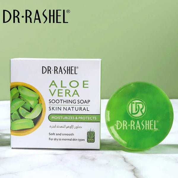 Dr.Rashel Aloe Vera Soothing Skin Natural Soap - 100g - Al Kabayel Discount CentreDr.Rashel Aloe Vera Soothing Skin Natural Soap - 100gSkin CareDR RASHELAl Kabayel Discount Centre