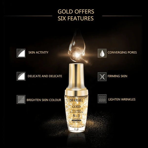 Dr.Rashel Gold 8 in 1 Face Serum - 40ml - Al Kabayel Discount CentreDr.Rashel Gold 8 in 1 Face Serum - 40mlSkin CareDR RASHELAl Kabayel Discount Centre