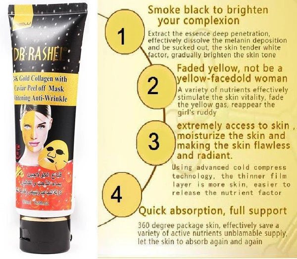 Dr.Rashel Gold Collagen Peel Off Facial Mask 120ml - Al Kabayel Discount CentreDr.Rashel Gold Collagen Peel Off Facial Mask 120mlSkin CareDR RASHELAl Kabayel Discount Centre