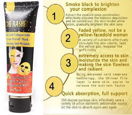 Dr.Rashel Gold Collagen Peel Off Facial Mask 120ml - Al Kabayel Discount CentreDr.Rashel Gold Collagen Peel Off Facial Mask 120mlSkin CareDR RASHELAl Kabayel Discount Centre