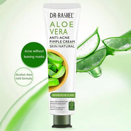 Dr.Rashel Natural Skin Care Aloe Vera Anti Acne Pimple Facial Cream 30g - Al Kabayel Discount CentreDr.Rashel Natural Skin Care Aloe Vera Anti Acne Pimple Facial Cream 30gSkin CareDR RASHELAl Kabayel Discount Centre