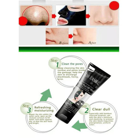 Dr.Rashel Remove Blackheads Black Peel - Off Mask 120ml - Al Kabayel Discount CentreDr.Rashel Remove Blackheads Black Peel - Off Mask 120mlSkin CareDR RASHELAl Kabayel Discount Centre