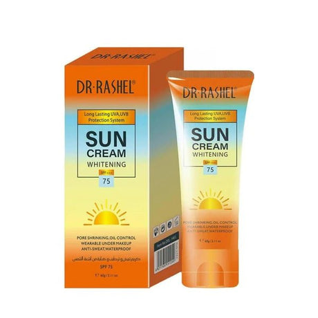 Dr.Rashel Sun Cream Whitening SPF+++75 - 60g - Al Kabayel Discount CentreDr.Rashel Sun Cream Whitening SPF+++75 - 60gSkin CareDR RASHELAl Kabayel Discount Centre