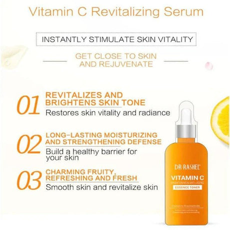 Dr.Rashel Vitamin C Brightening & Anti - Aging Essence Toner 100ml - Al Kabayel Discount CentreDr.Rashel Vitamin C Brightening & Anti - Aging Essence Toner 100mlSkin CareDR RASHELAl Kabayel Discount Centre