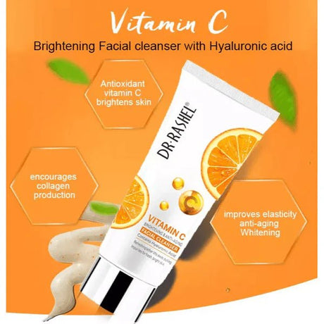 Dr.Rashel Vitamin C Brightening & Anti - Aging Facial Cleanser 80g - Al Kabayel Discount CentreDr.Rashel Vitamin C Brightening & Anti - Aging Facial Cleanser 80gSkin CareDR RASHELAl Kabayel Discount Centre