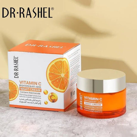 Dr.Rashel Vitamin C Brightening & Anti - Aging Night Cream 50gm - Al Kabayel Discount CentreDr.Rashel Vitamin C Brightening & Anti - Aging Night Cream 50gmSkin CareDR RASHELAl Kabayel Discount Centre