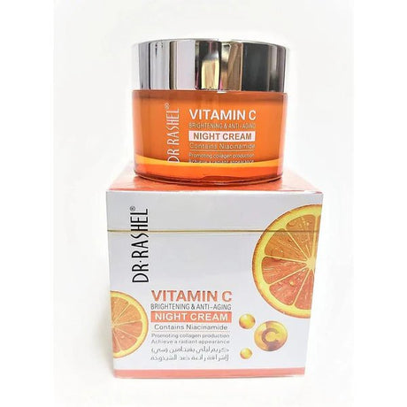 Dr.Rashel Vitamin C Brightening & Anti - Aging Night Cream 50gm - Al Kabayel Discount CentreDr.Rashel Vitamin C Brightening & Anti - Aging Night Cream 50gmSkin CareDR RASHELAl Kabayel Discount Centre