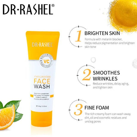 Dr.Rashel Vitamin C Face Wash - 100g - Al Kabayel Discount CentreDr.Rashel Vitamin C Face Wash - 100gSkin CareDR RASHELAl Kabayel Discount Centre