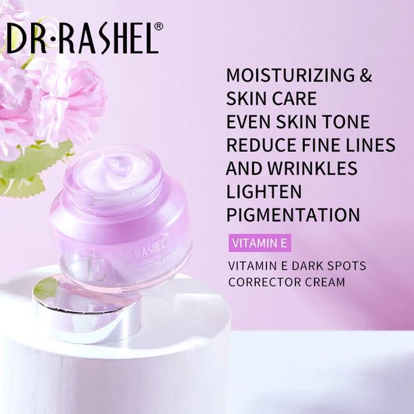 Dr.Rashel Vitamin E Dark Spots Corrector Cream 50g - Al Kabayel Discount CentreDr.Rashel Vitamin E Dark Spots Corrector Cream 50gSkin CareDR RASHELAl Kabayel Discount Centre