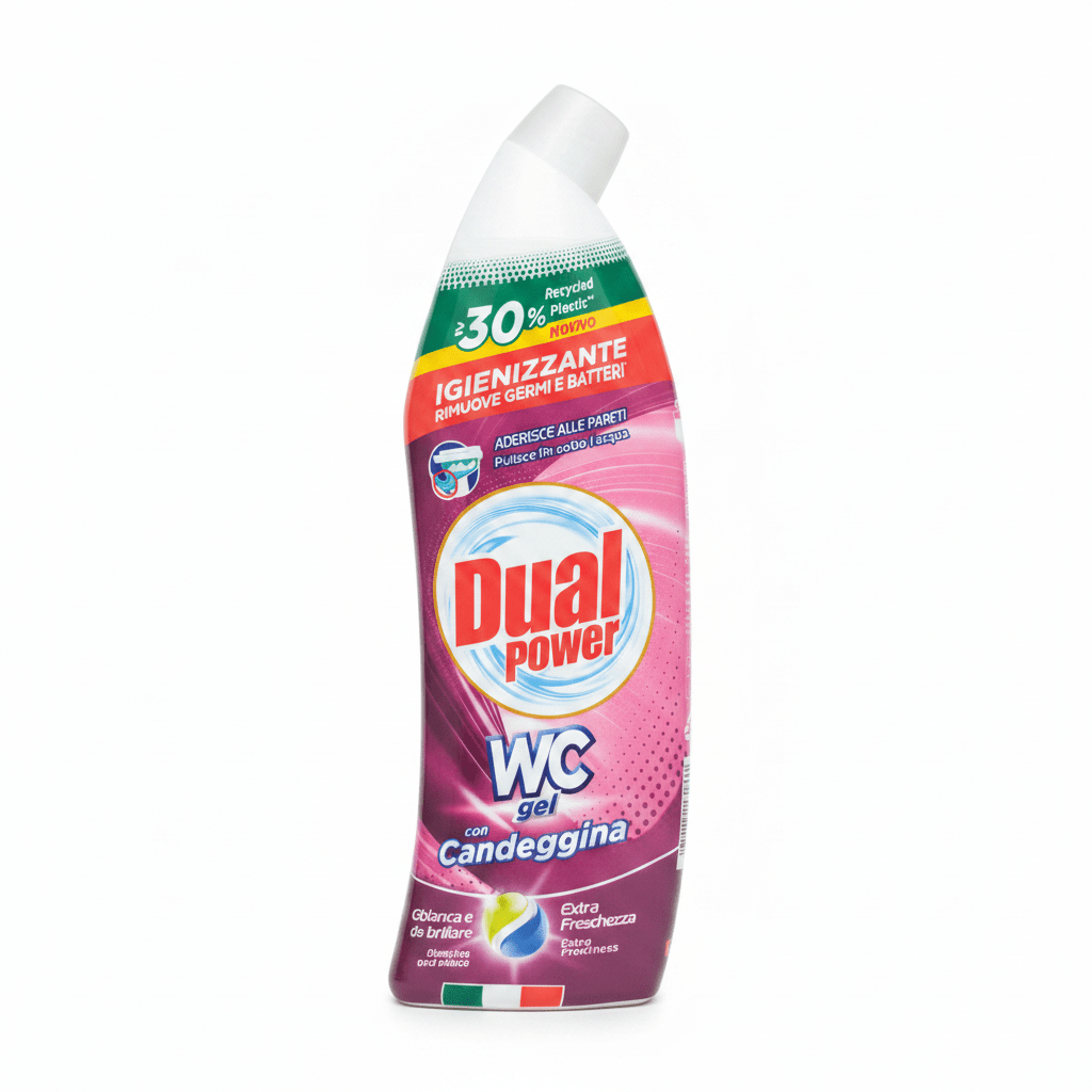 Dual Power WC Gel con Candeggina – Toilet Cleaner with Bleach | Extra Fresh - 1500ml - Al Kabayel Discount CentreDual Power WC Gel con Candeggina – Toilet Cleaner with Bleach | Extra Fresh - 1500mlHousehold CleaningDUAL POWERAl Kabayel Discount Centre