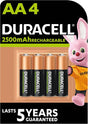 DURACELL Rechargeable AA Batteries 2500 mAh, Pack of 4  - Al Kabayel Discount CentreDURACELL Rechargeable AA Batteries 2500 mAh, Pack of 4 BatteriesDURACELLAl Kabayel Discount Centre