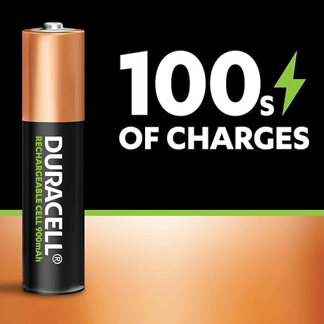 DURACELL Rechargeable AAA Batteries 900 mAh, Pack of 4  - Al Kabayel Discount CentreDURACELL Rechargeable AAA Batteries 900 mAh, Pack of 4 BatteriesDURACELLAl Kabayel Discount Centre