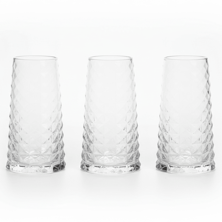 Durly Jumbo Size Clear Glass Tumbler Set – Large Capacity Drinking Glasses, 3 Pieces, 520 ml - Al Kabayel Discount CentreDurly Jumbo Size Clear Glass Tumbler Set – Large Capacity Drinking Glasses, 3 Pieces, 520 mlTumblersDURLYAl Kabayel Discount Centre
