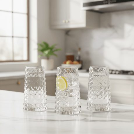 Durly Jumbo Size Clear Glass Tumbler Set – Large Capacity Drinking Glasses, 3 Pieces, 520 ml - Al Kabayel Discount CentreDurly Jumbo Size Clear Glass Tumbler Set – Large Capacity Drinking Glasses, 3 Pieces, 520 mlTumblersDURLYAl Kabayel Discount Centre