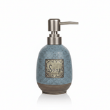 Dusty Blue Speckled Glaze Ceramic & Plastic Liquid Soap Dispenser - 400ml - Al Kabayel Discount CentreDusty Blue Speckled Glaze Ceramic & Plastic Liquid Soap Dispenser - 400mlHolders & DispensersAKDCAl Kabayel Discount Centre