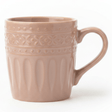 Dusty rose ceramic mug with elegant design 350ml - Al Kabayel Discount CentreDusty rose ceramic mug with elegant design 350mlMugsAKDCAl Kabayel Discount Centre