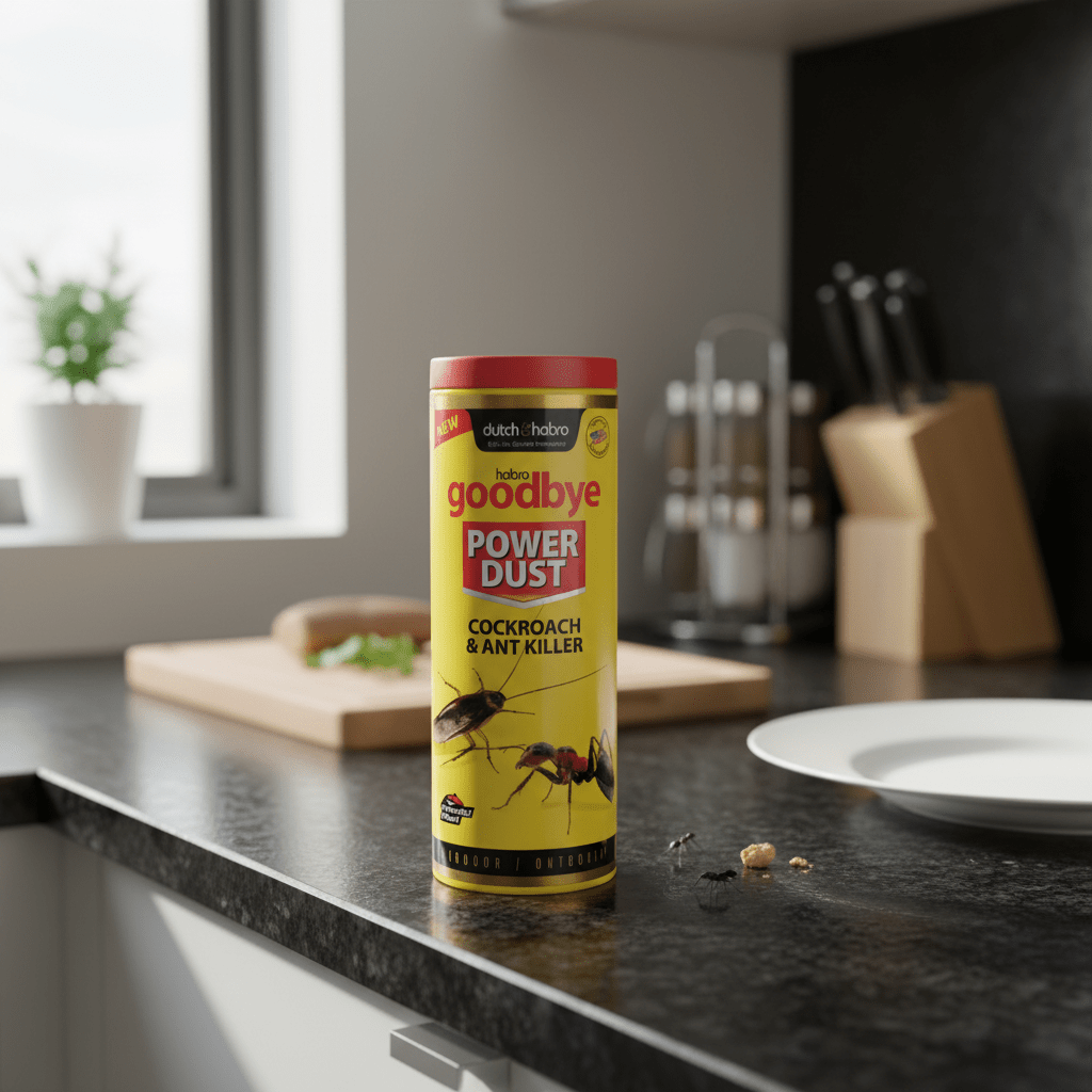 Dutch & Habro Goodbye Powder Dust Cockroach & Ant Killer - 100g - Al Kabayel Discount CentreDutch & Habro Goodbye Powder Dust Cockroach & Ant Killer - 100gHousehold CleaningDUTCH & HABROAl Kabayel Discount Centre