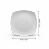 Dynasty Melamine Plate – White – 10.5" (27*27 cm) - Al Kabayel Discount CentreDynasty Melamine Plate – White – 10.5" (27*27 cm)PlatesDYNASTYAl Kabayel Discount Centre
