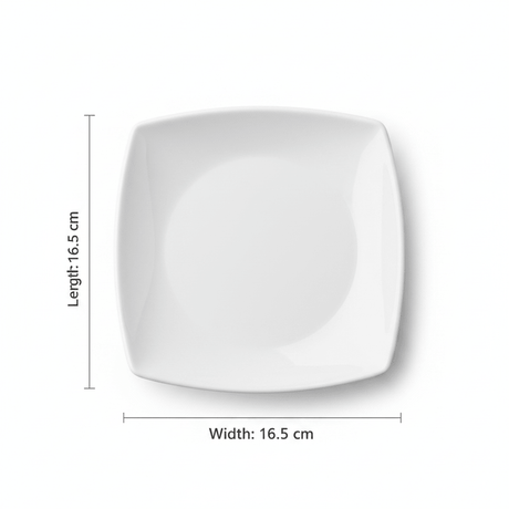 Dynasty Melamine Plate – White – 6.5" (16.5*16.5 cm) - Al Kabayel Discount CentreDynasty Melamine Plate – White – 6.5" (16.5*16.5 cm)PlatesDYNASTYAl Kabayel Discount Centre