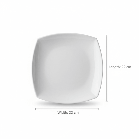 Dynasty Melamine Plate – White 8" (22*22 cm) - Al Kabayel Discount CentreDynasty Melamine Plate – White 8" (22*22 cm)PlatesDYNASTYAl Kabayel Discount Centre
