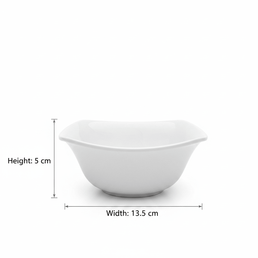 Dynasty Melamine Square Bowl – White – 13.5 × 5 cm - Al Kabayel Discount CentreDynasty Melamine Square Bowl – White – 13.5 × 5 cmBowlsDYNASTYAl Kabayel Discount Centre