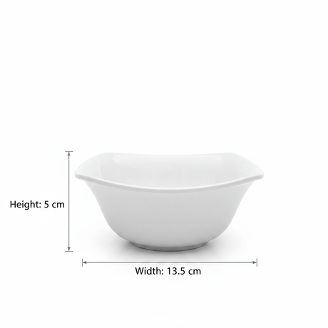 Dynasty Melamine Square Bowl – White – 13.5 × 5 cm - Al Kabayel Discount CentreDynasty Melamine Square Bowl – White – 13.5 × 5 cmBowlsDYNASTYAl Kabayel Discount Centre