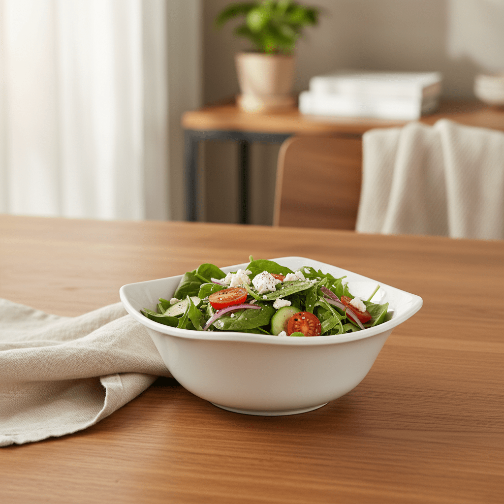 Dynasty Melamine Square Bowl – White – 13.5 × 5 cm - Al Kabayel Discount CentreDynasty Melamine Square Bowl – White – 13.5 × 5 cmBowlsDYNASTYAl Kabayel Discount Centre
