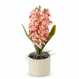 Artificial Flower Plant with Ceramic Pot Coral Pink - 30cm