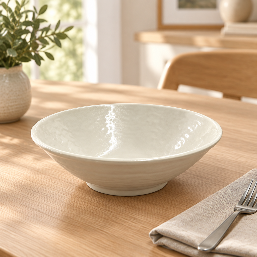 Elite Melamine Bowl Cream - 7.5 Inch