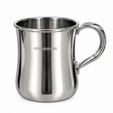 Kitchen Mark Fancy Stainless Steel Mug, Silver - 10.5×8.5cm