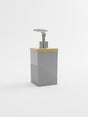 AKDC Plastic Liquid Soap Dispenser – Gray Tone Minimalist Design, Perfect for Modern Bathroom Aesthetic