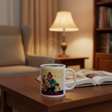 Festivel Cartoon Print Ceramic Mug White - 300ml