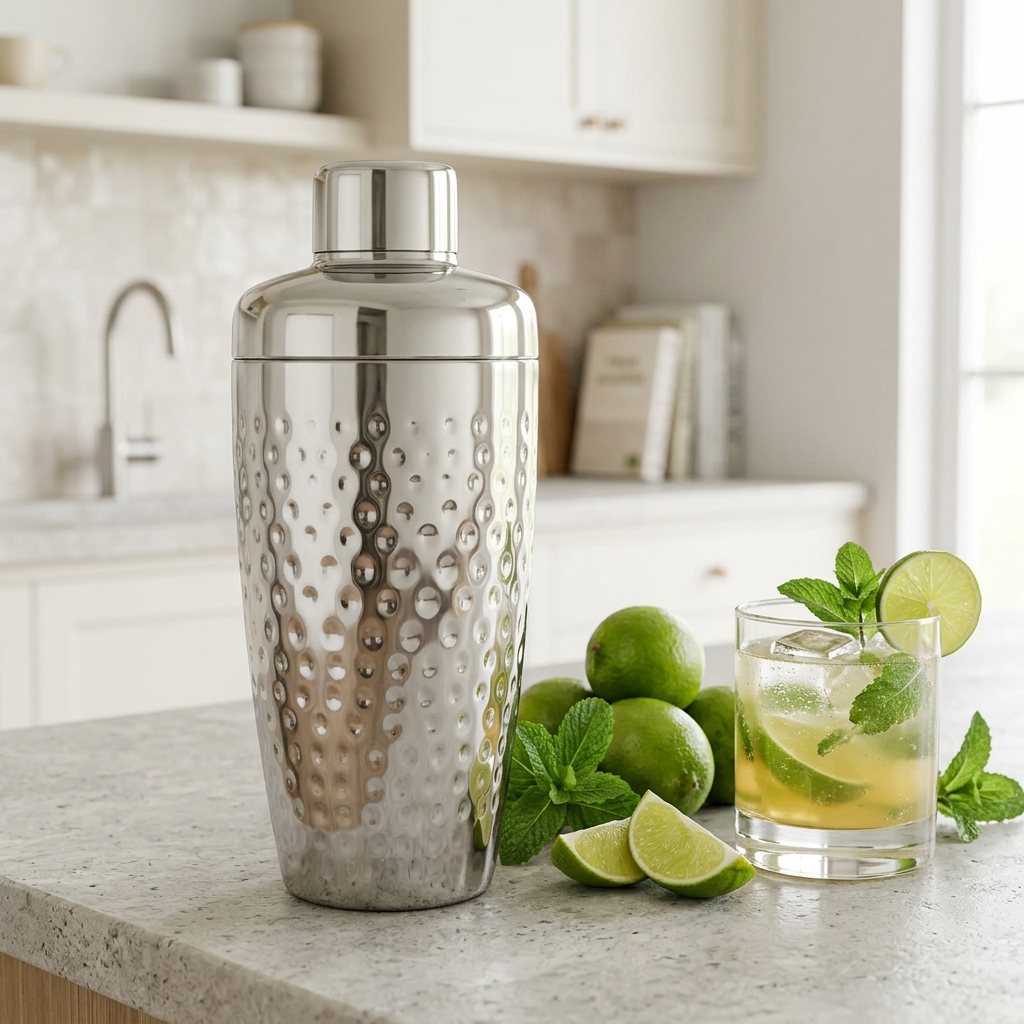 FNS Stainless Steel Cocktail Shaker Silver - 750ml