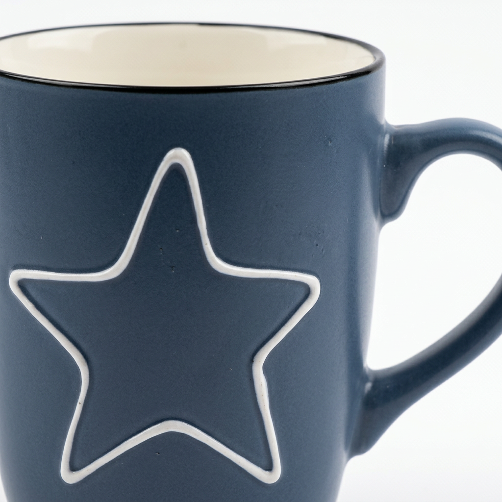 Royalford Ceramic Mug Navy Blue - 380ml