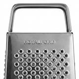 Royalford Stainless Steel 4-Way Box Grater Silver - 20cm